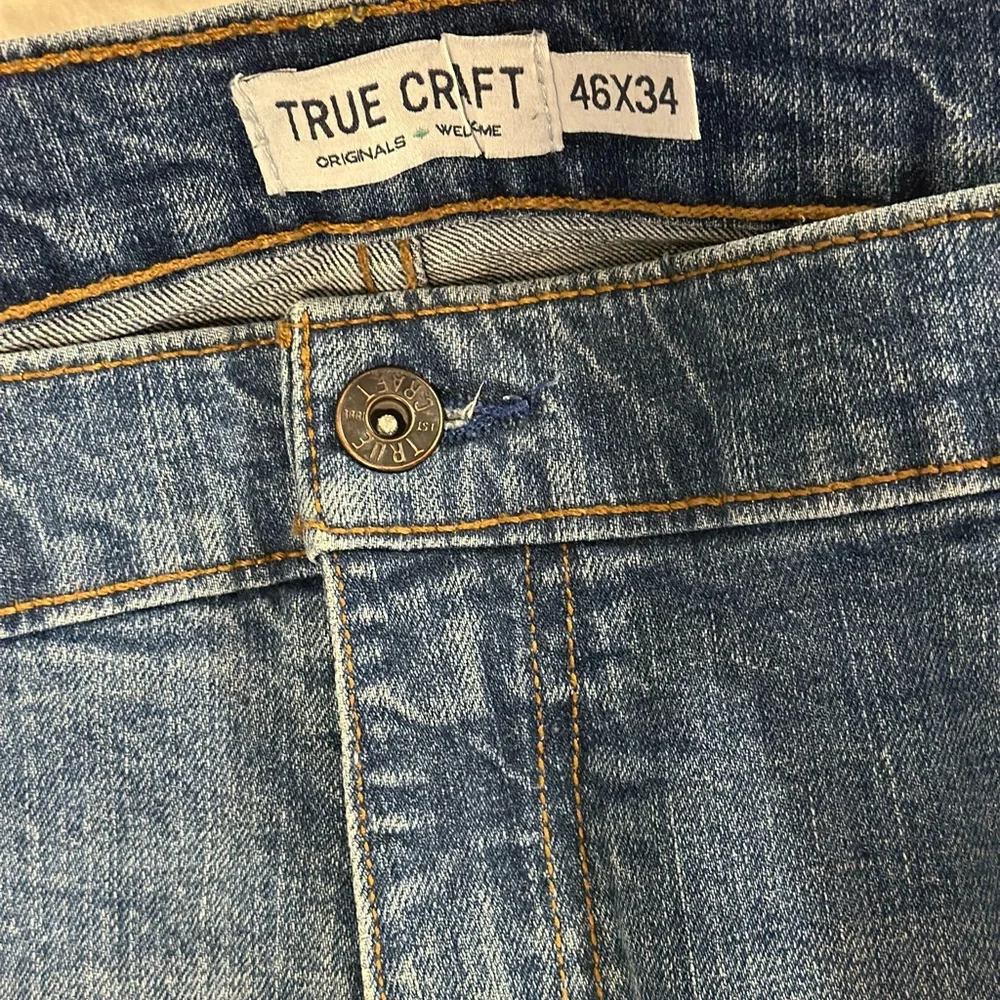 True Craft Men's Denim Straight Jeans - Picture 3 of 6